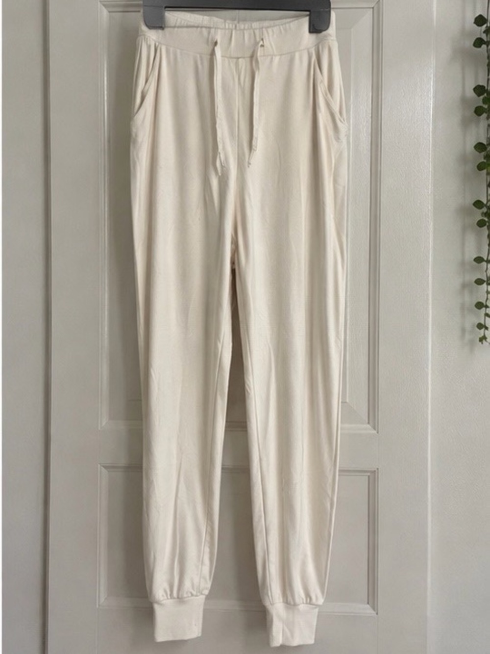 Cozy Earth Ivory Joggers with Drawstring